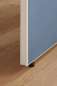 Preview: Terio Plus Akustik Stellwand mit 2 Organisationsnuten Höhe 1800 mm