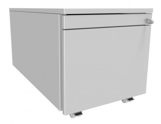 Rollcontainer 1/6 mit Greifprofil, Tiefe 800mm